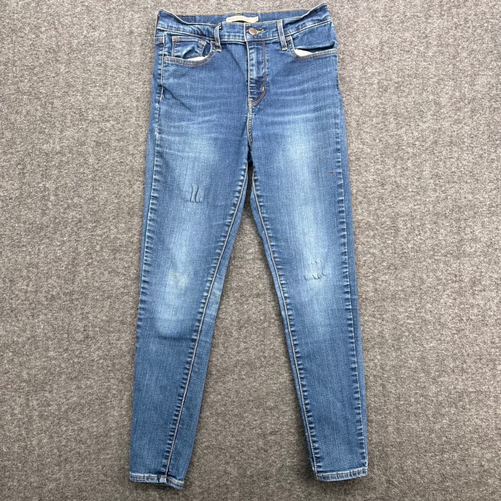 Levis 720 High Rise Super Skinny Jeans Womens 29 Medium Wash Blue Denim Pants